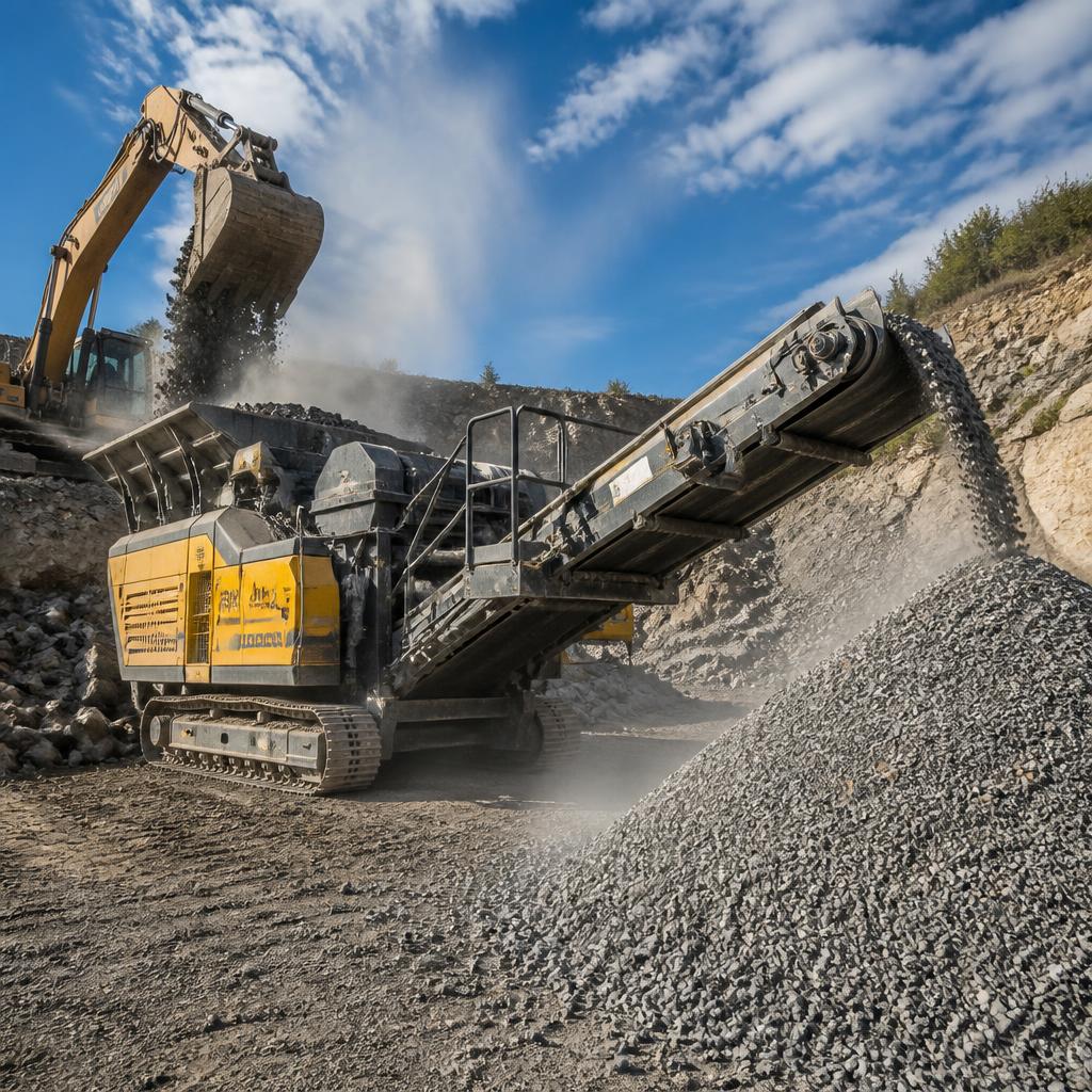 rock crusher at work